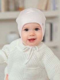 Шапка дет. (двойная), цвет молоко (арт. 12359хб)