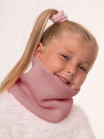 Снуд (шарф) детский, цвет пудра (арт. 24095шрф)