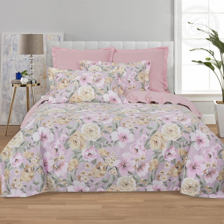 «Карлотта» (Мако - сатин) постельное белье  2-х спальный с евро