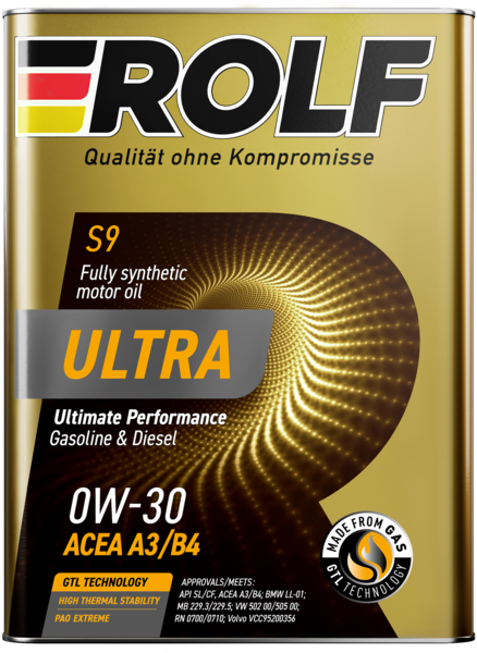Rolf Ultra 0W-30 A3/B4 SL/CF, 4л