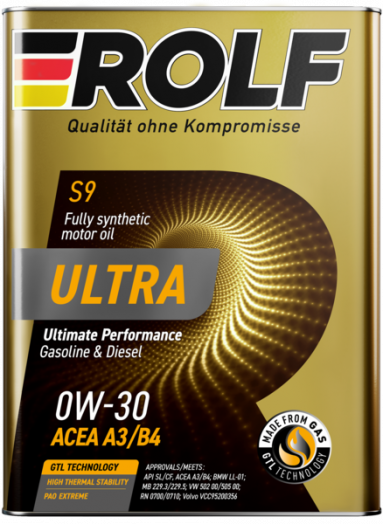 Rolf Ultra 0W-30 A3/B4 SL/CF, 4л