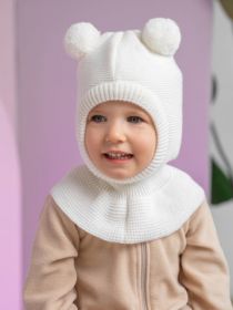 Шапка дет. хб подкл, утепл., 7215 пш цвет белый