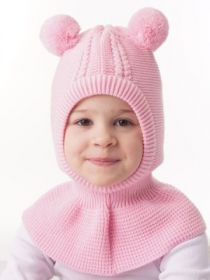 Шапка дет. с подкл, утепл., цвет розовый (арт. 7155 пш)