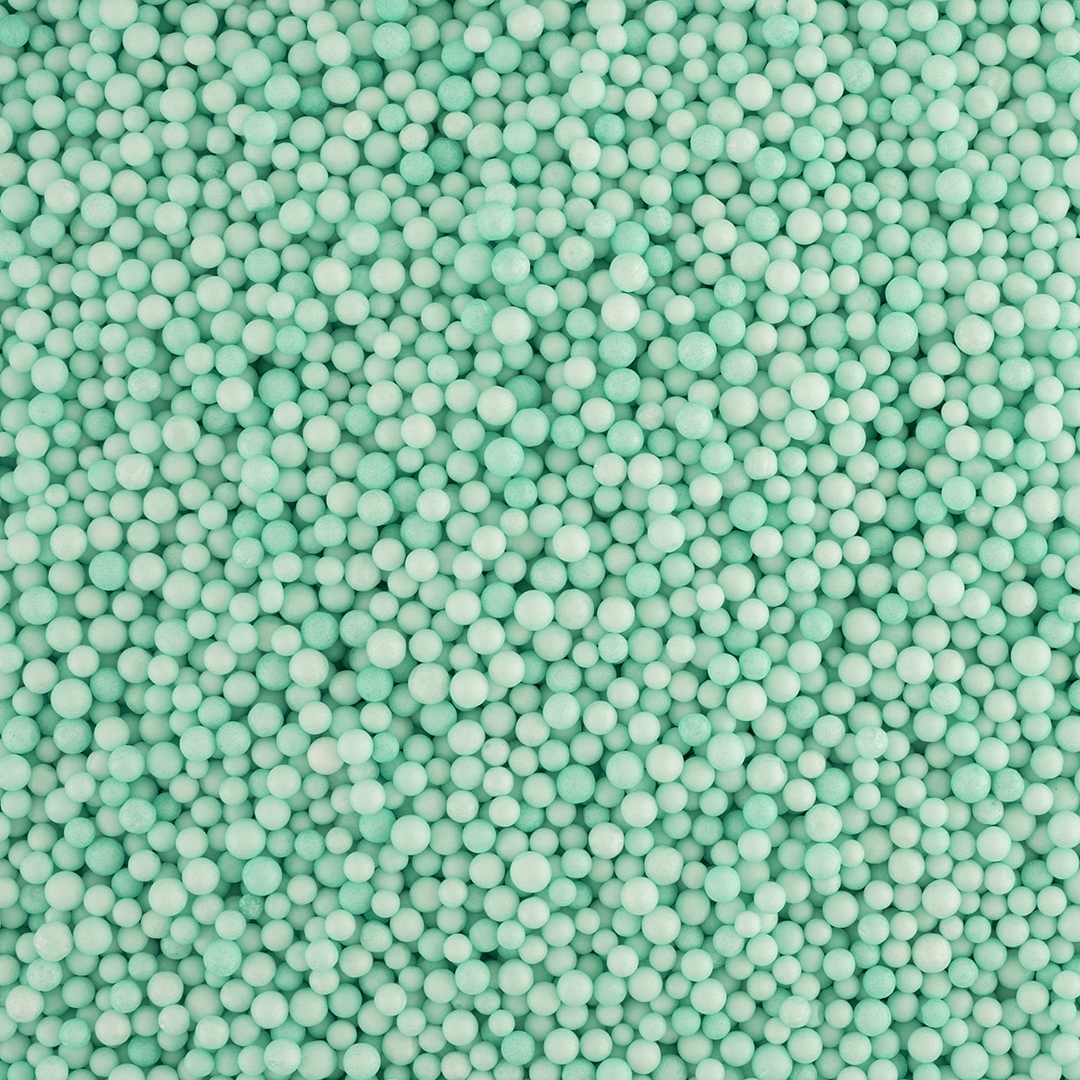 Мятные мелкие пенопластовые шарики