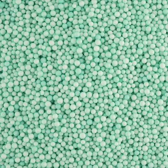 Мятные мелкие пенопластовые шарики