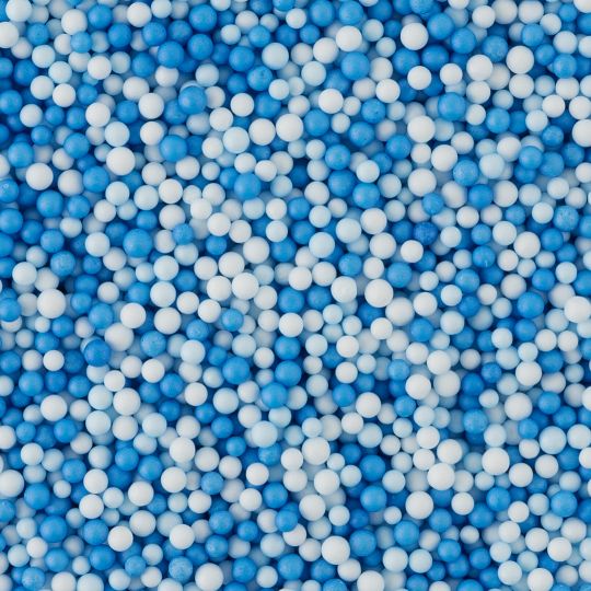 Сине-голубое ассорти мелкие пенопластовые шарики