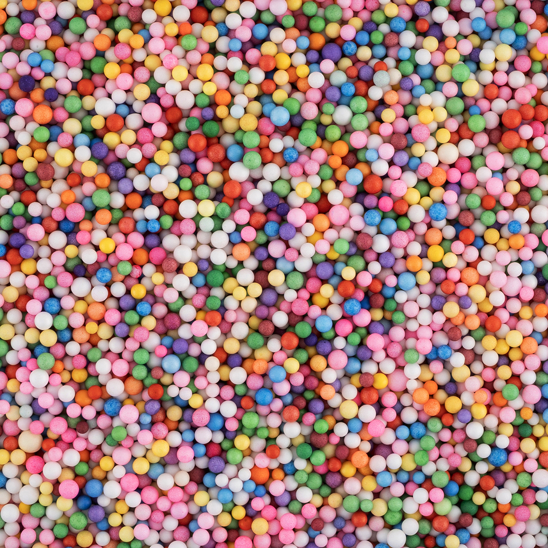 Яркое ассорти мелкие пенопластовые шарики