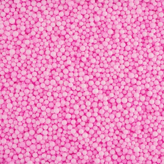 Розовые мелкие пенопластовые шарики