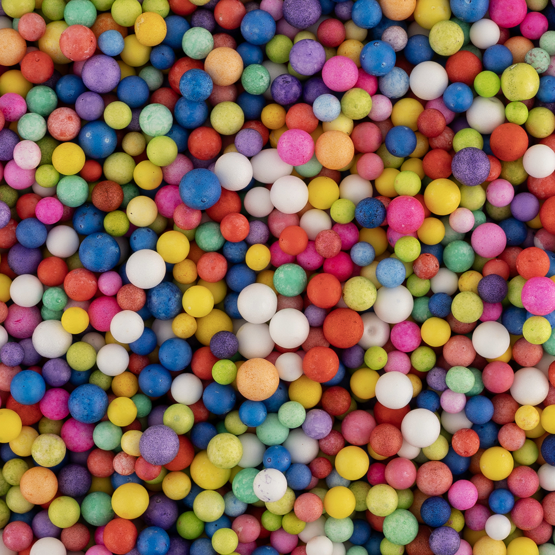 Яркое ассорти крупные пенопластовые шарики