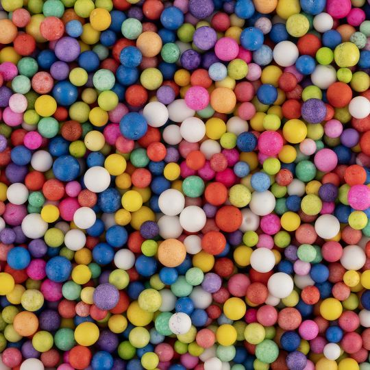 Яркое ассорти крупные пенопластовые шарики