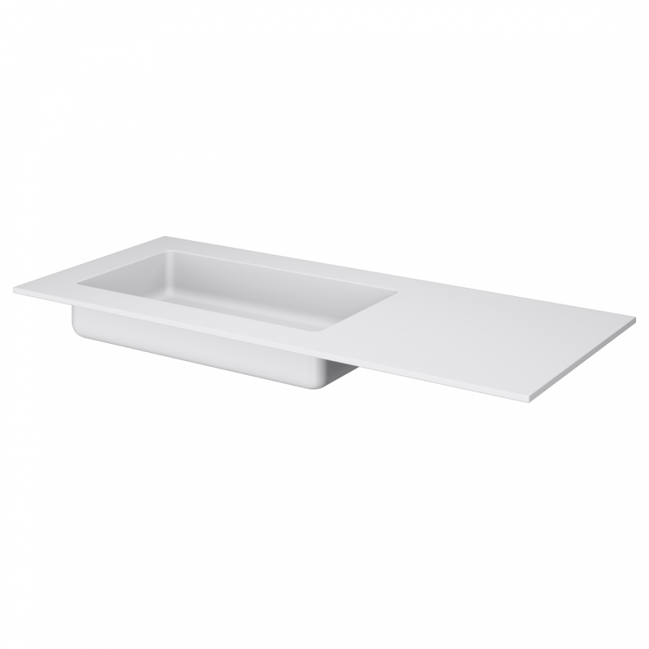 Раковина ассиметричная Armadi Art Quatro 793-120-W-A 121х52 см