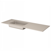 Раковина накладная Armadi Art Quatro 793-140-D-L 141х52 см, цвет бежевый схема 1