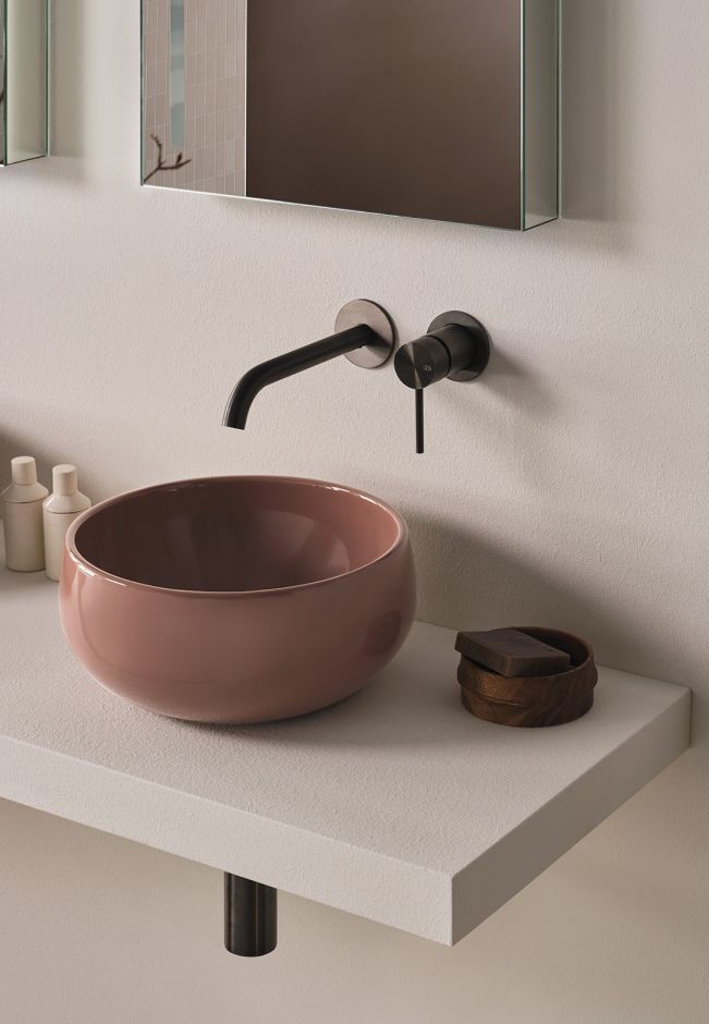 Раковина круглая накладная Cielo Le Bacinelle Tino Mini BATO30 без перелива, диаметр 30 см ФОТО