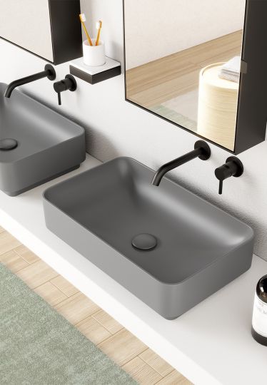 Накладная раковина Cielo Mare MRLAR прямоугольная, 60х38х15 см схема 5