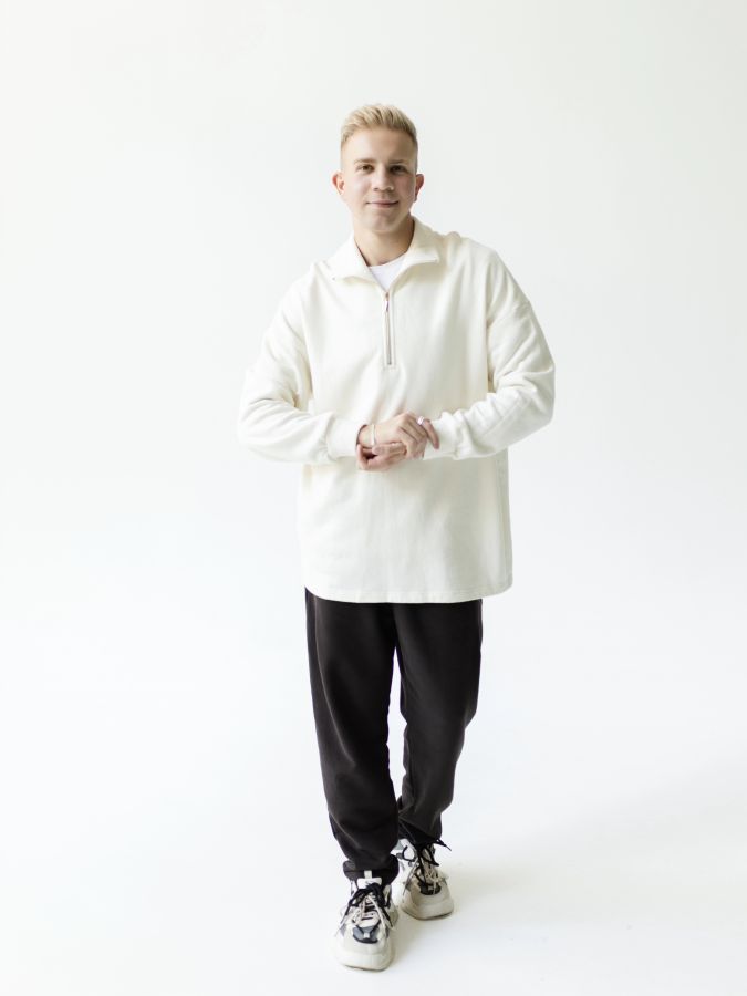 Кофта-анорак из конопли