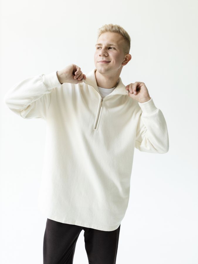 Кофта-анорак из конопли