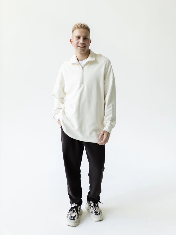 Кофта-анорак из конопли