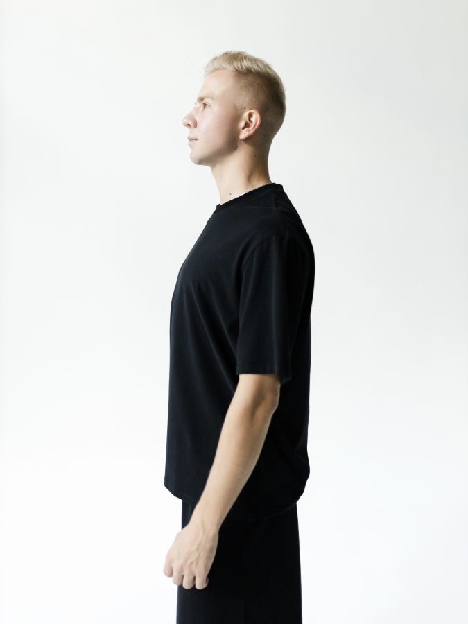 Футболка классическая черная