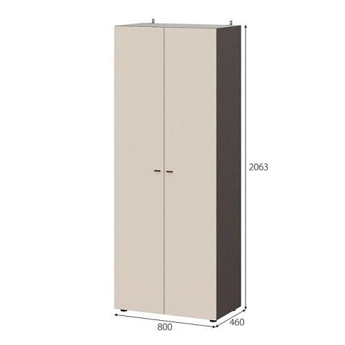 Шкаф 2-х ств."ГИЗА" (Венге/Меланж)