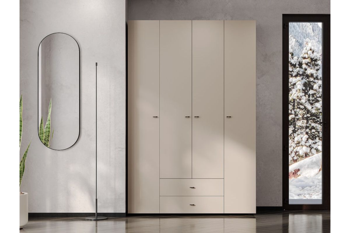 Шкаф 4-х ств."ГИЗА" (Венге/Меланж)