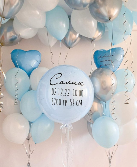 Большое нежное оформление на выписку