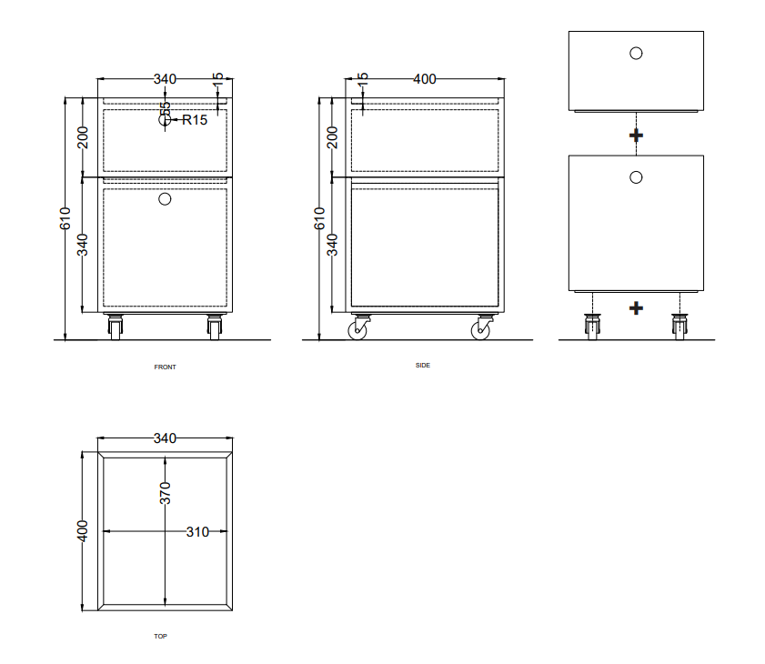 Ящик Cielo Luisa LUCL35 34х40х34 см ФОТО