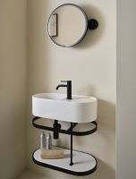 Накладная/подвесная овальная раковина Cielo Les Petites LPLAO60/LPLAO60SF 60х30х16 см схема 5