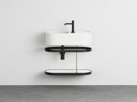 Накладная/подвесная овальная раковина Cielo Les Petites LPLAO60/LPLAO60SF 60х30х16 см схема 7