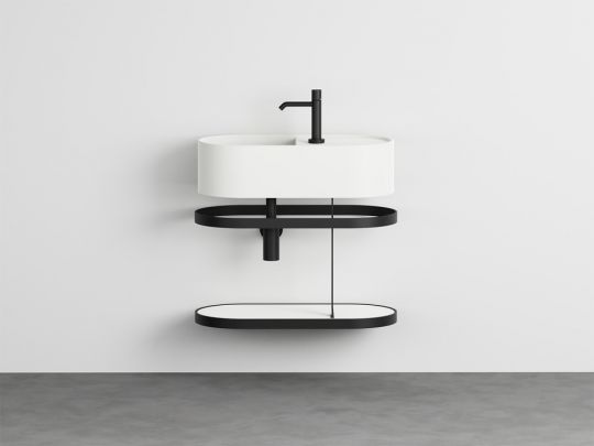 Накладная/подвесная овальная раковина Cielo Les Petites LPLAO60/LPLAO60SF 60х30х16 см схема 7