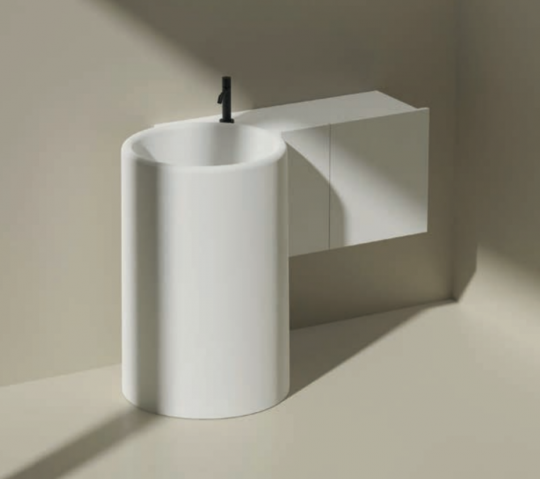 Раковина Cielo Itaca ITFREEC отдельностоящая, слив в пол 53х53х85 см схема 3