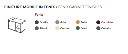 Тумба подвесная Cielo Theo 78 THMF78/THMF78SF из материала Fenix 78х38 см схема 3 Тумба подвесная Cielo Theo 78 THMF78/THMF78SF из материала Fenix 78х38 см схема 3