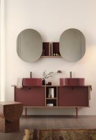 Тумба подвесная/напольная Cielo Theo 175 THMF175C2/THMF175C2SF из материала Fenix, с 2 дверцами и открытой полкой 175х63х38 см схема 10 Тумба подвесная/напольная Cielo Theo 175 THMF175C2/THMF175C2SF из материала Fenix, с 2 дверцами и открытой полкой 175х63х38 см схема 10