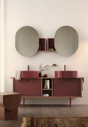 Тумба подвесная/напольная Cielo Theo 175 THMF175C2/THMF175C2SF из материала Fenix, с 2 дверцами и открытой полкой 175х63х38 см схема 10 Тумба подвесная/напольная Cielo Theo 175 THMF175C2/THMF175C2SF из материала Fenix, с 2 дверцами и открытой полкой 175х63х38 см схема 10