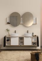 Тумба подвесная/напольная Cielo Theo 175 из материала Fenix, с 2 дверцами и 3 открытыми полками THMF175A2/THMF175A2SF 175х63х38 см схема 11 Тумба подвесная/напольная Cielo Theo 175 из материала Fenix, с 2 дверцами и 3 открытыми полками THMF175A2/THMF175A2SF 175х63х38 см схема 11