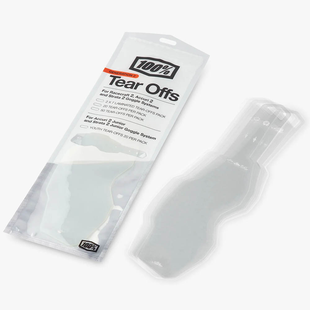 100% RC2/AC2/ST2 Standard Tear-Offs 20-pack отрывные пленки