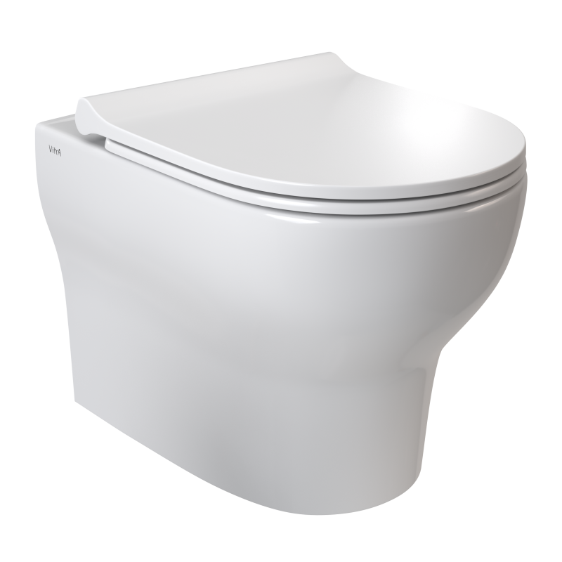 Подвесной унитаз VitrA Zentrum безободковый SmoothFlush белый 7786B003-0075