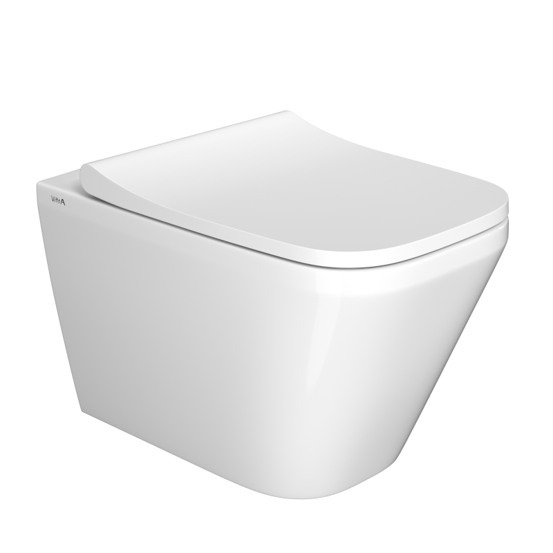 Подвесной унитаз VitrA Integra Square безободковый Rim-ex белый 7082B003-0075