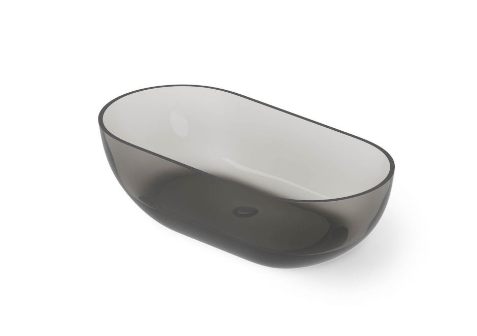 Ванна отдельностоящая Dea Design Shadow DD8619 1650 R4 165x82xh52 см Smoky Black R4