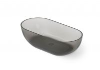 Ванна отдельностоящая Dea Design Shadow DD8619 1650 R4 165x82xh52 см Smoky Black R4 схема 1