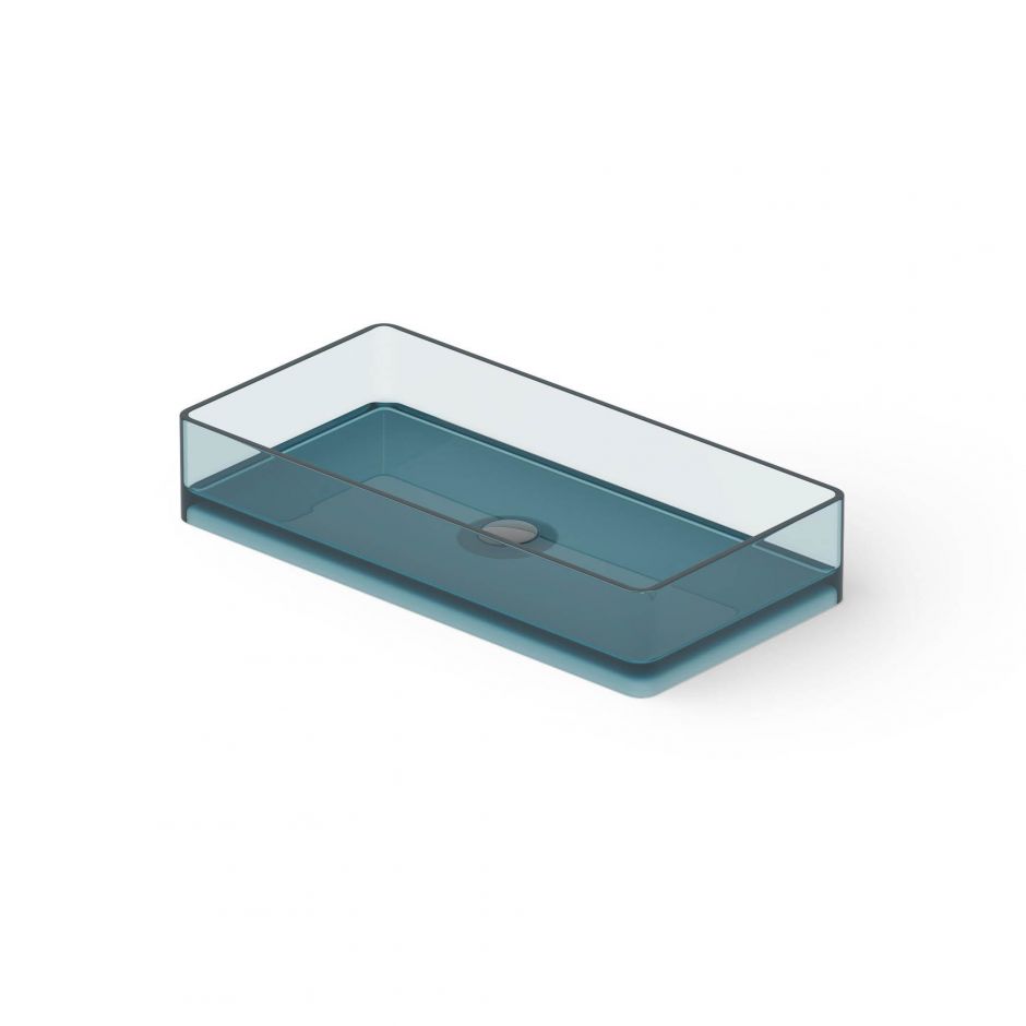 Изображение Раковина Dea Design DD9010 800 R11 80x40xh14,5 см накладная настольная Dark Blue R11