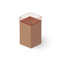 Раковина напольная квадратная Dea Design DD2017 450 R9 45x45xh90 см Brown Copper R9 схема 1