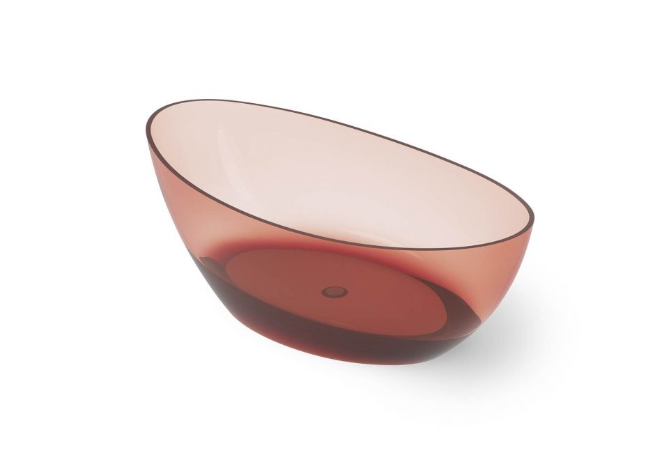 Ванна Dea Design Elegant DD8643 1600 R5 со сливом по центру 1600 160x80xh55 см Pomegranate R5