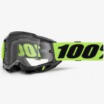 100% Accuri 2 Enduro Moto Neon Yellow/Clear (2025) очки для мотокросса