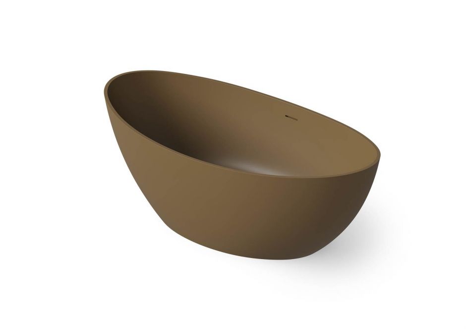 Ванна Dea Design Elegant DD8643 1600 1 со сливом по центру 1600 160x80xh55 см Dark Camel №1