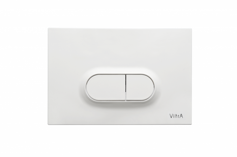 Кнопка смыва VitrA Loop O глянцевая белая двойный смыв 740-0500
