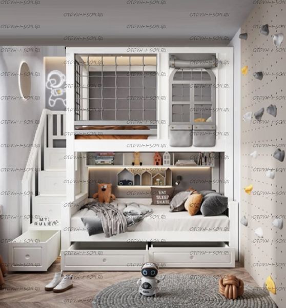 Кровать двухъярусная, Кровать-домик Fantasy Sky