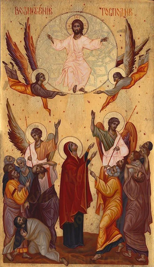 Икона Вознесение Господне (рукописная вариант 4)