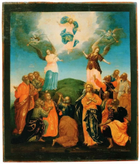 Икона Вознесение Господне (рукописная вариант 5)