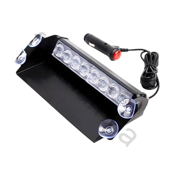 Мигалка вспышка под лобовое стекло сине-красная