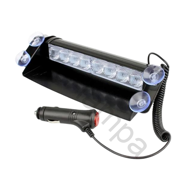 Мигалка вспышка под лобовое стекло сине-красная